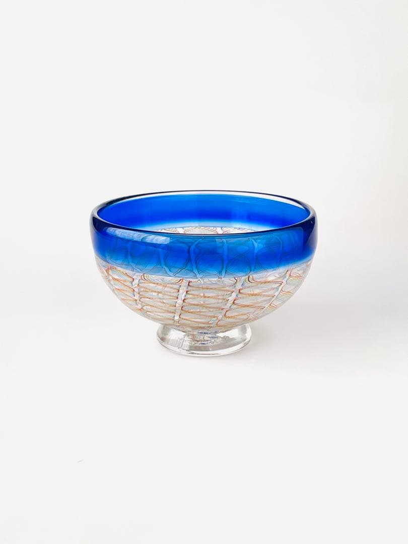 吹きガラス　うつわ　レースガラスA