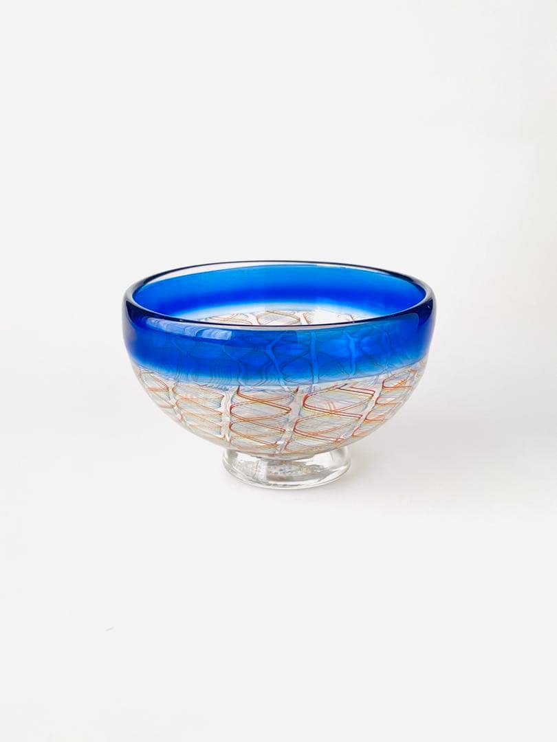 吹きガラス　うつわ　レースガラスA