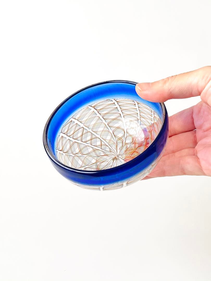 吹きガラス　うつわ　レースガラスA