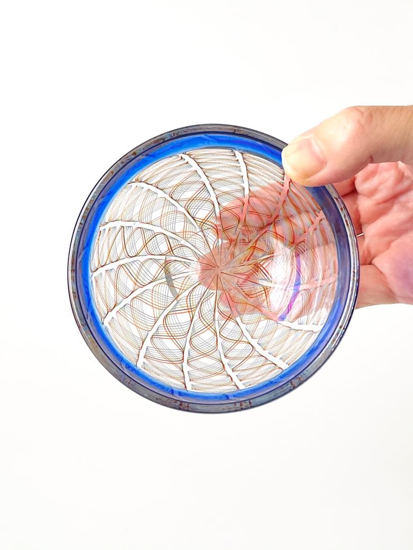 吹きガラス　うつわ　レースガラスA