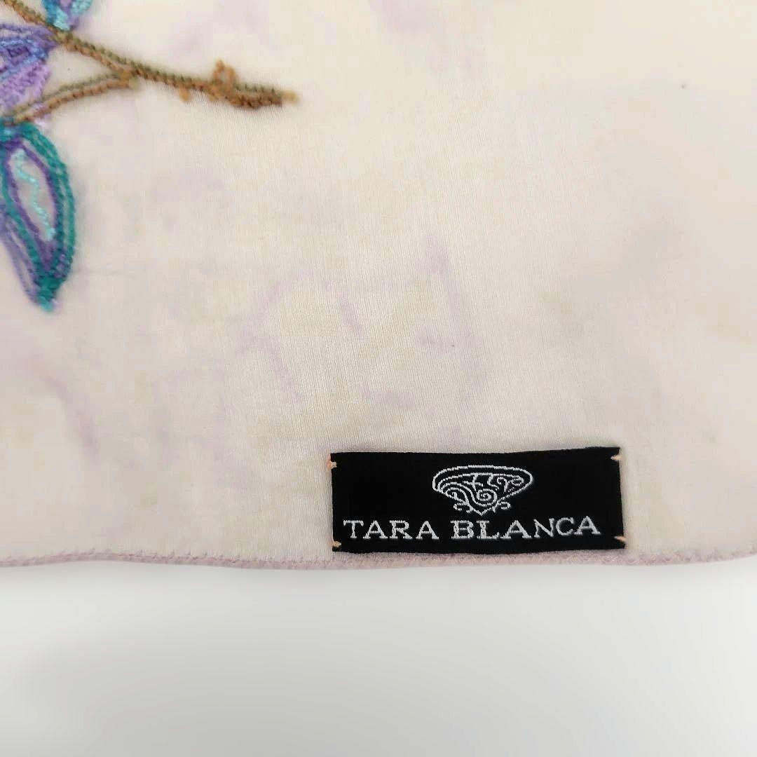 ターラブランカ ストール 花柄刺繍 フリンジ付 - メルカリ