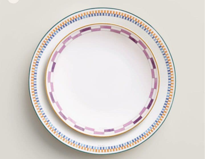 エルメス デザートプレート 《アン・コントルポワン》