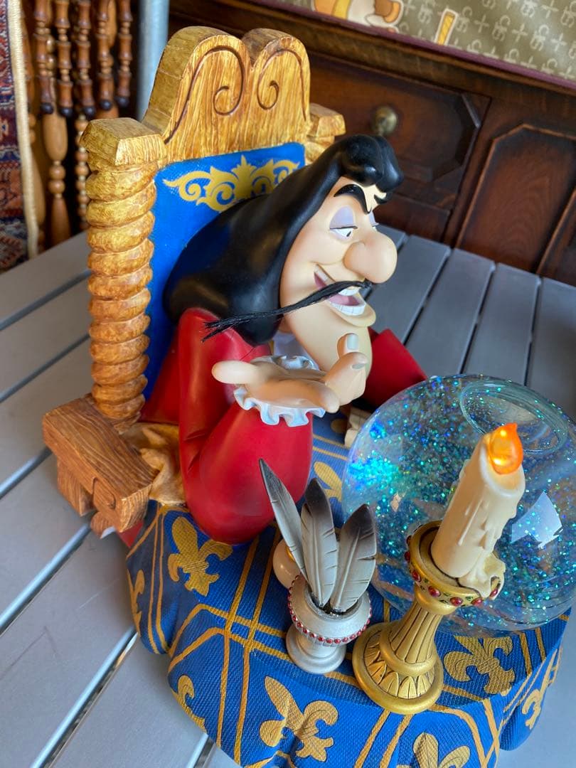 フック船長とティンカーベル　スノーグローブ　オルゴール　ピーターパン ディズニー