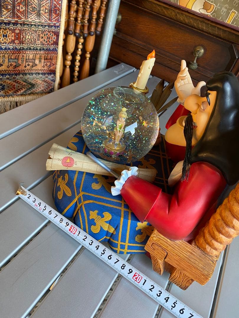 フック船長とティンカーベル　スノーグローブ　オルゴール　ピーターパン ディズニー