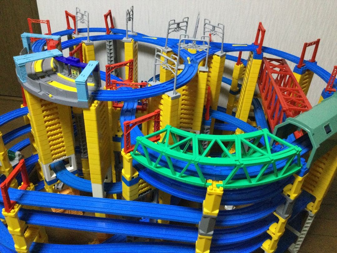 プラレール線路　参考出品　8階レイアウト　プレミアパーツ組み込み