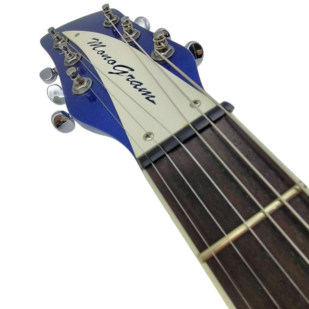 希少レフティ Rickenbackerスタイル エレキギター 青 - メルカリ
