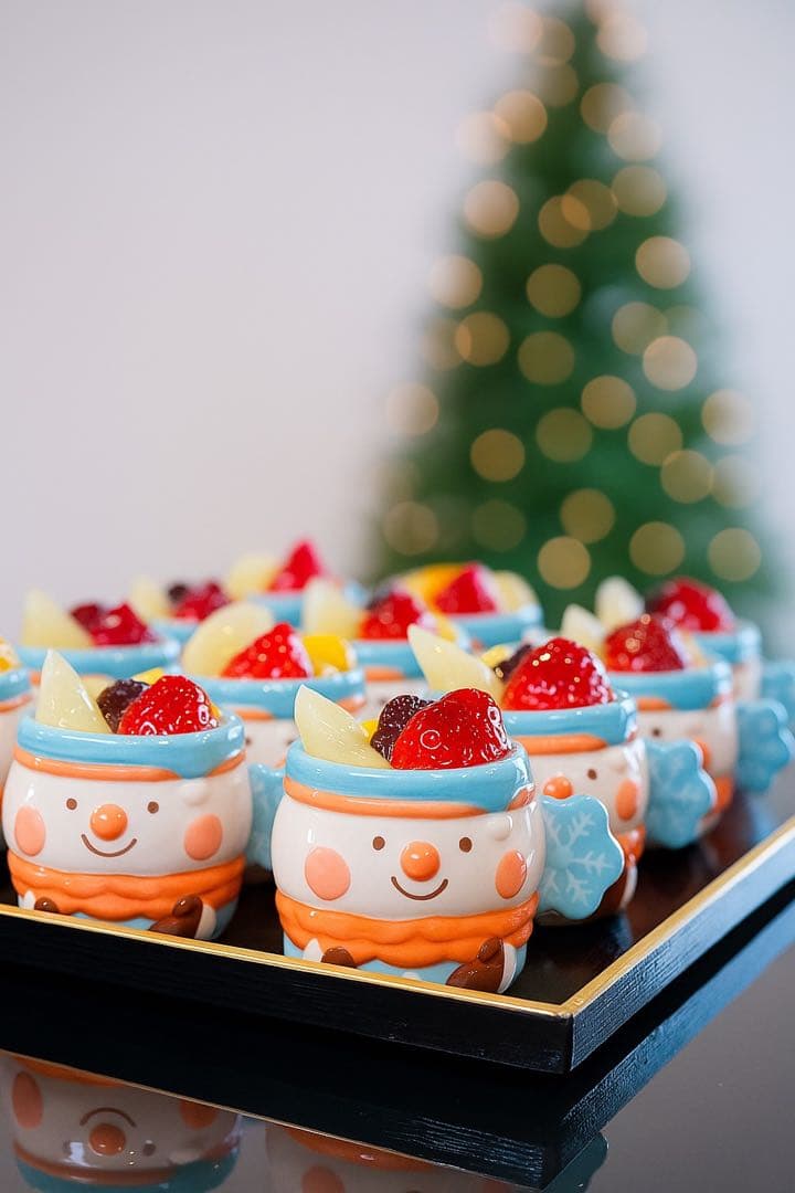 100個セット】クリスマス サンタ＆スノーマン 陶器カップ 業務用