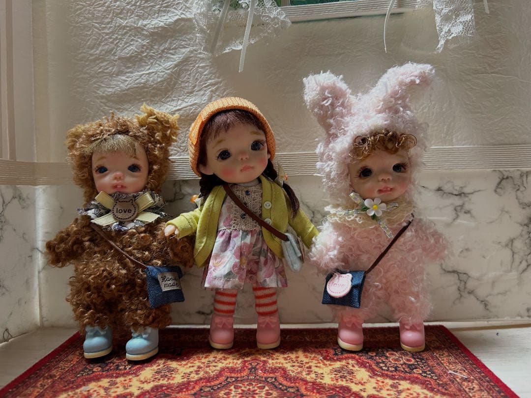 suzuran ドール　樹脂粘土ベビー　 樹脂粘土ドール　女の子