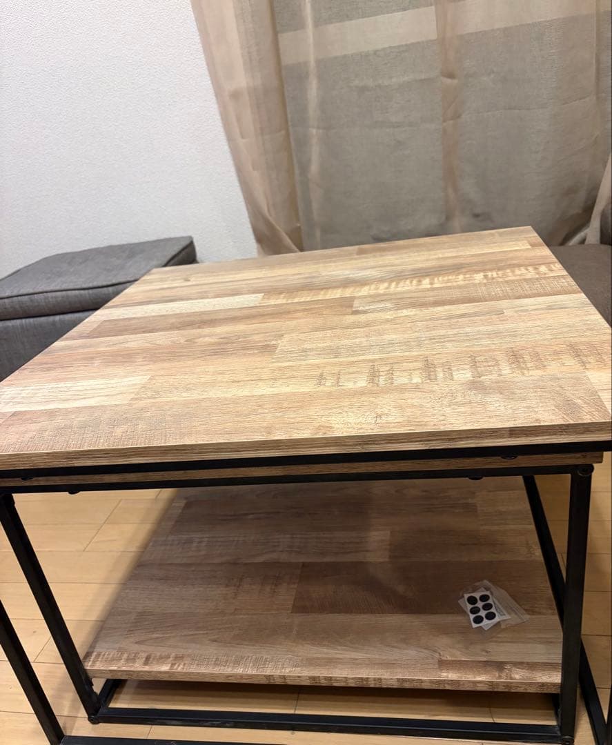 LOWYA　ローテーブル　伸縮　ナチュラル