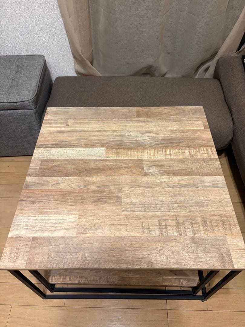 LOWYA　ローテーブル　伸縮　ナチュラル