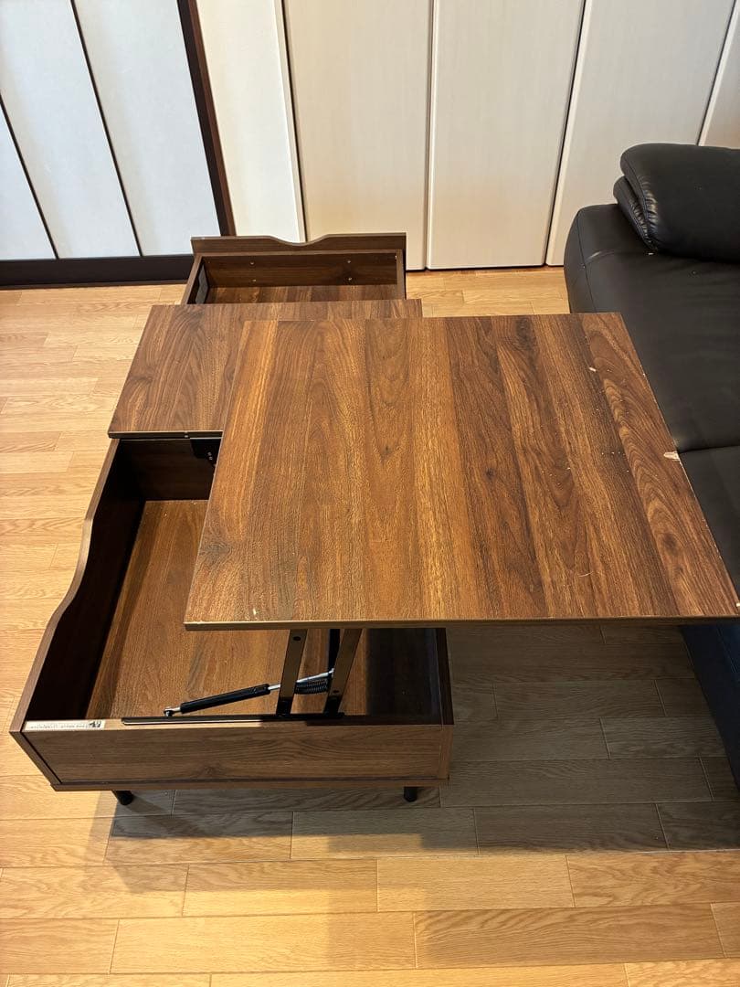 ニトリ　センターテーブル　昇降　リフティ100 ローテーブル 【中古】