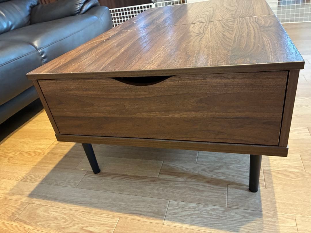 ニトリ　センターテーブル　昇降　リフティ100 ローテーブル 【中古】