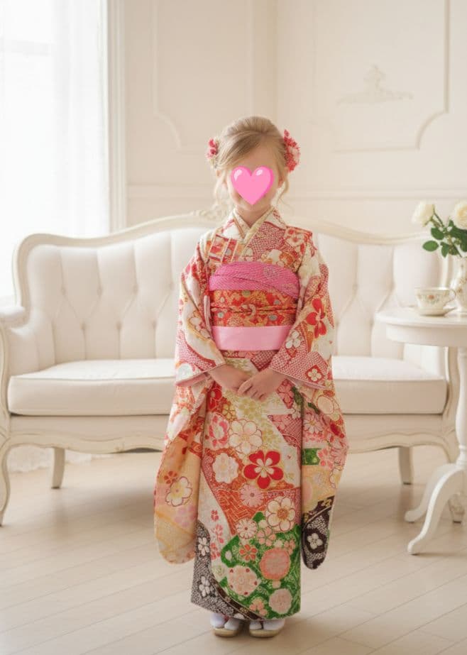 式部浪漫☆新品刺繍入着物☆作り帯フルセット