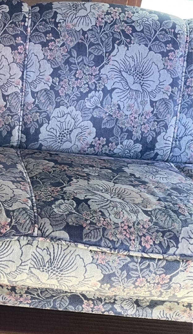 karimoku カリモク 3人掛けソファ 金華山 花柄