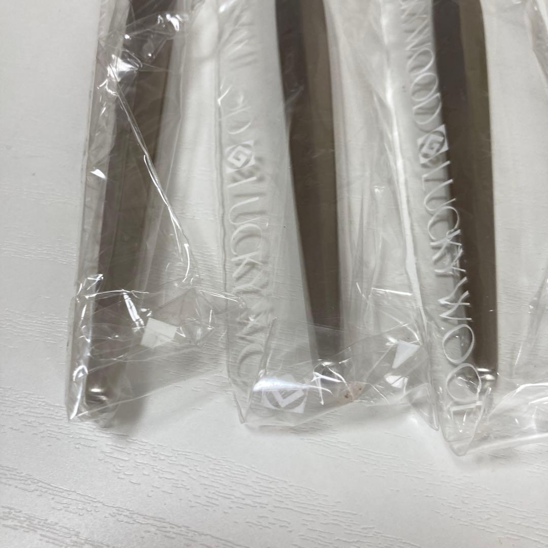 ラッキーウッド　日本製　18-12ステンレス　フィッシュフォーク、ナイフ10本