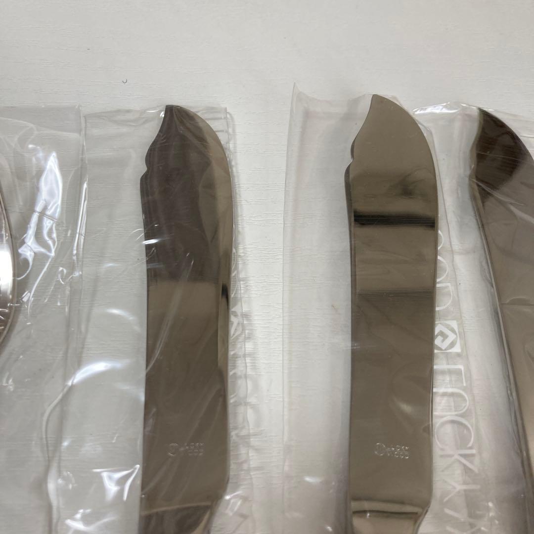 ラッキーウッド　日本製　18-12ステンレス　フィッシュフォーク、ナイフ10本