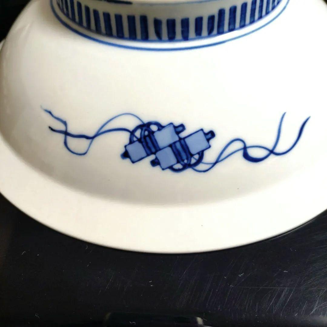 肥前大川内山　鍋島謹製　染錦牡丹画8寸高台　櫛歯文様　色鍋島　菓子器　共箱付き