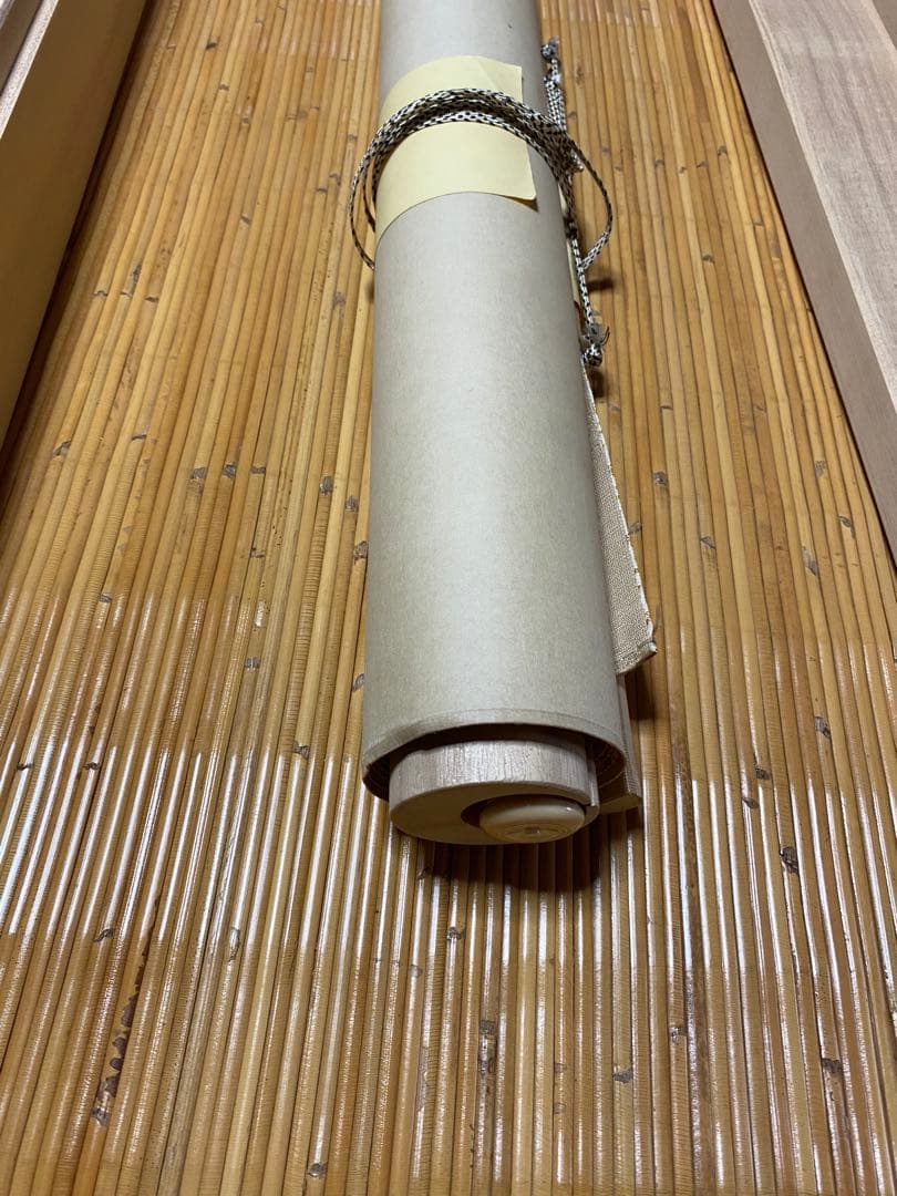 古美術 掛軸 隆大作 白梅花雀 共箱付 花鳥画