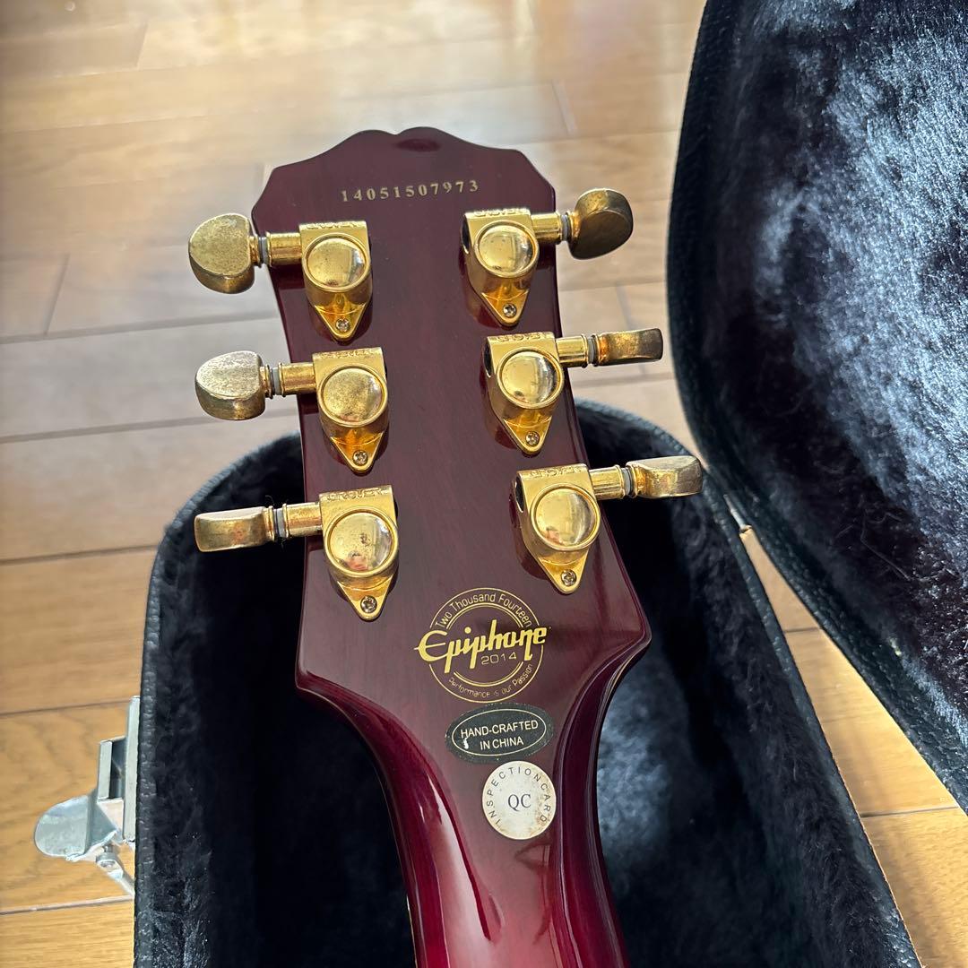 Epiphone Les Paul custom wine red ワインレッド