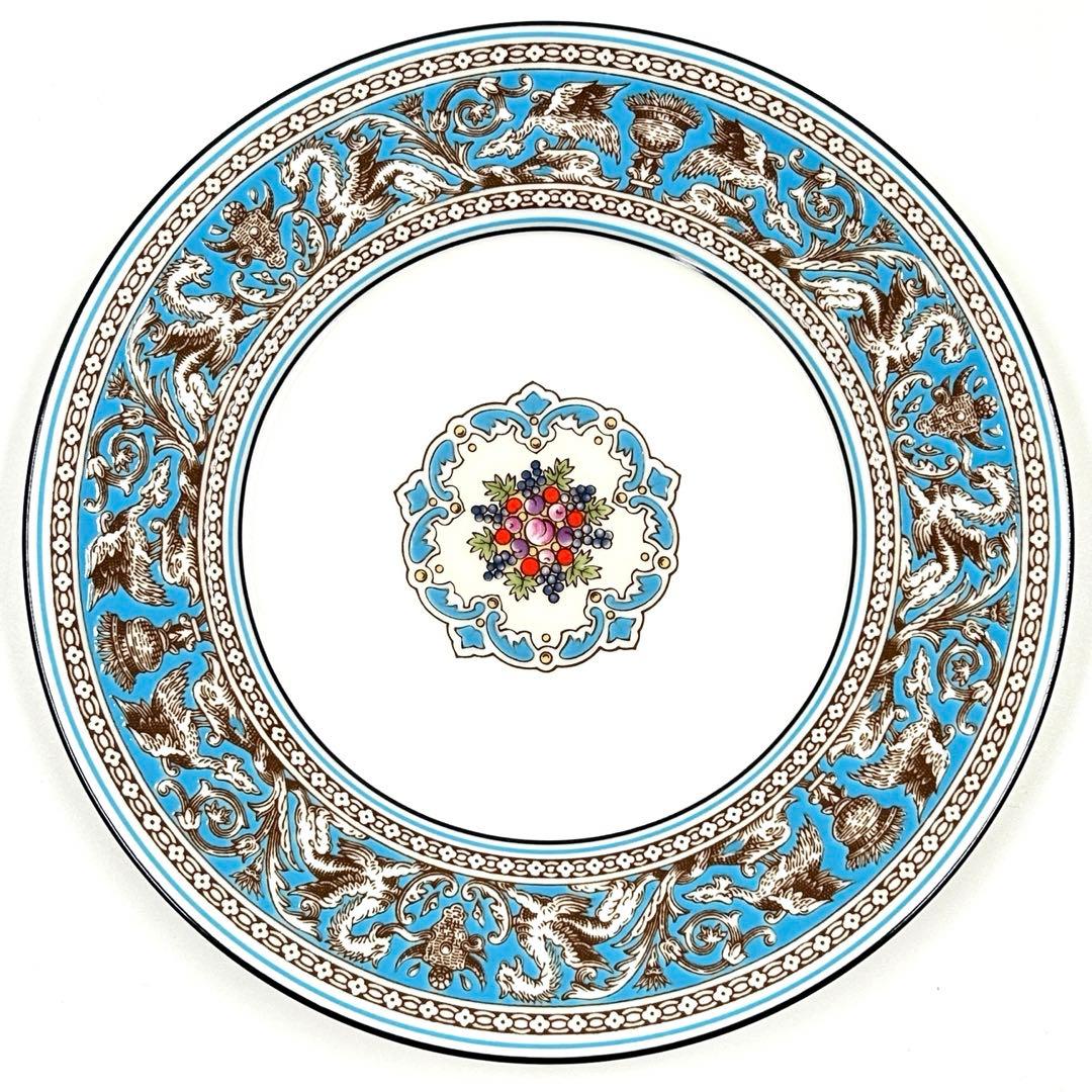 ウェッジウッド　フロレンティーン　ターコイズ　デザートプレート　17.5cm