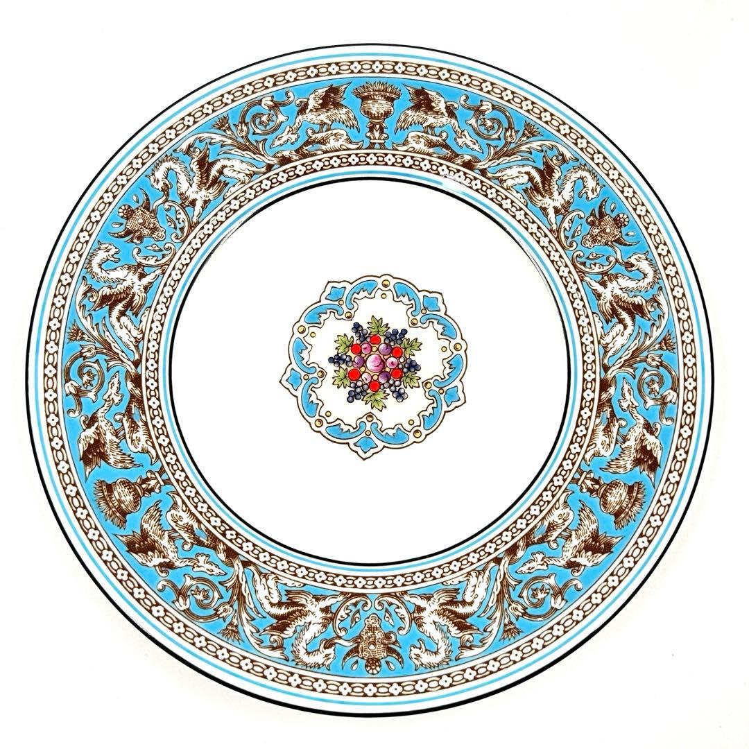 ウェッジウッド　フロレンティーン　ターコイズ　デザートプレート　17.5cm