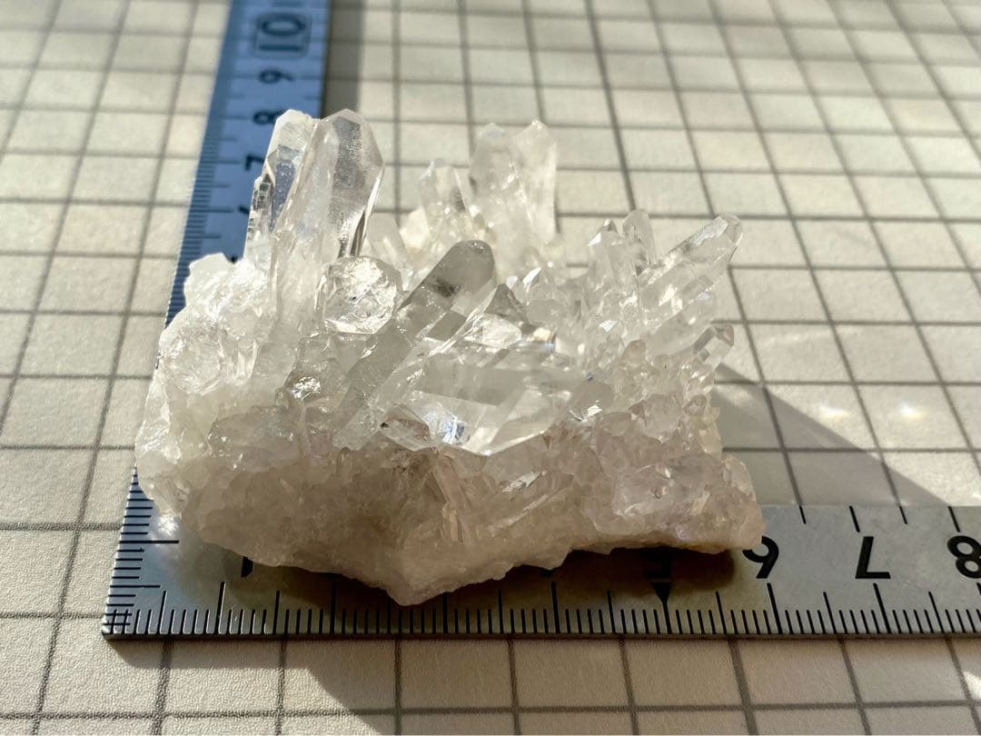 ゼッカデソウザ産　水晶クラスター　天然石　ゼッカクリスタル　タイムリンク