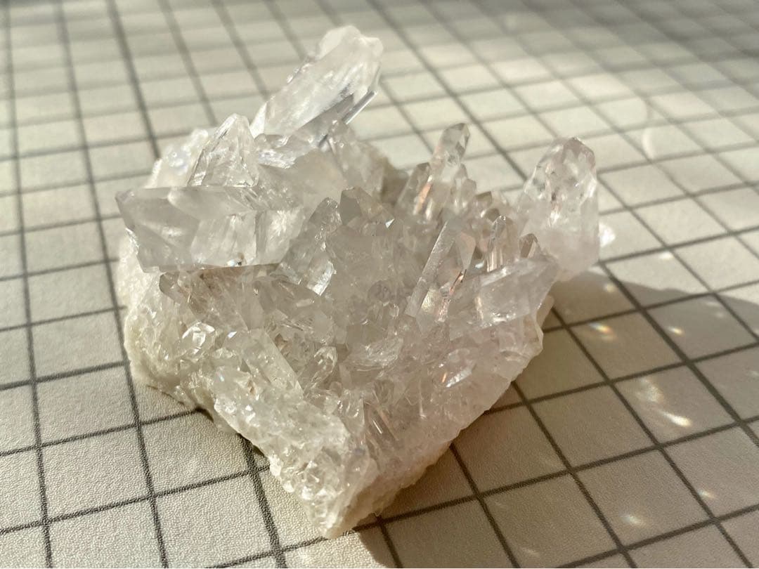 ゼッカデソウザ産　水晶クラスター　天然石　ゼッカクリスタル　タイムリンク