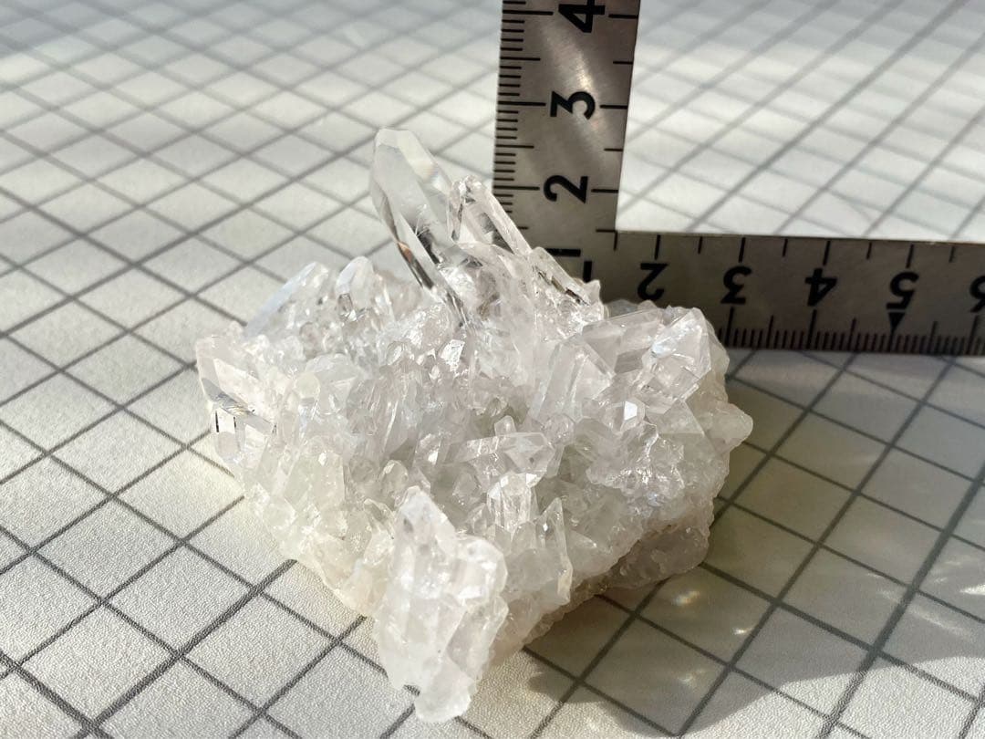 ゼッカデソウザ産　水晶クラスター　天然石　ゼッカクリスタル　タイムリンク