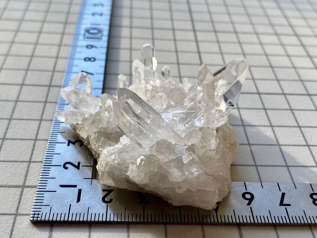 ゼッカデソウザ産　水晶クラスター　天然石　ゼッカクリスタル　タイムリンク