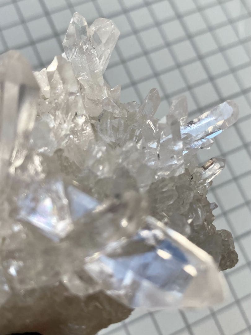 ゼッカデソウザ産　水晶クラスター　天然石　ゼッカクリスタル　タイムリンク