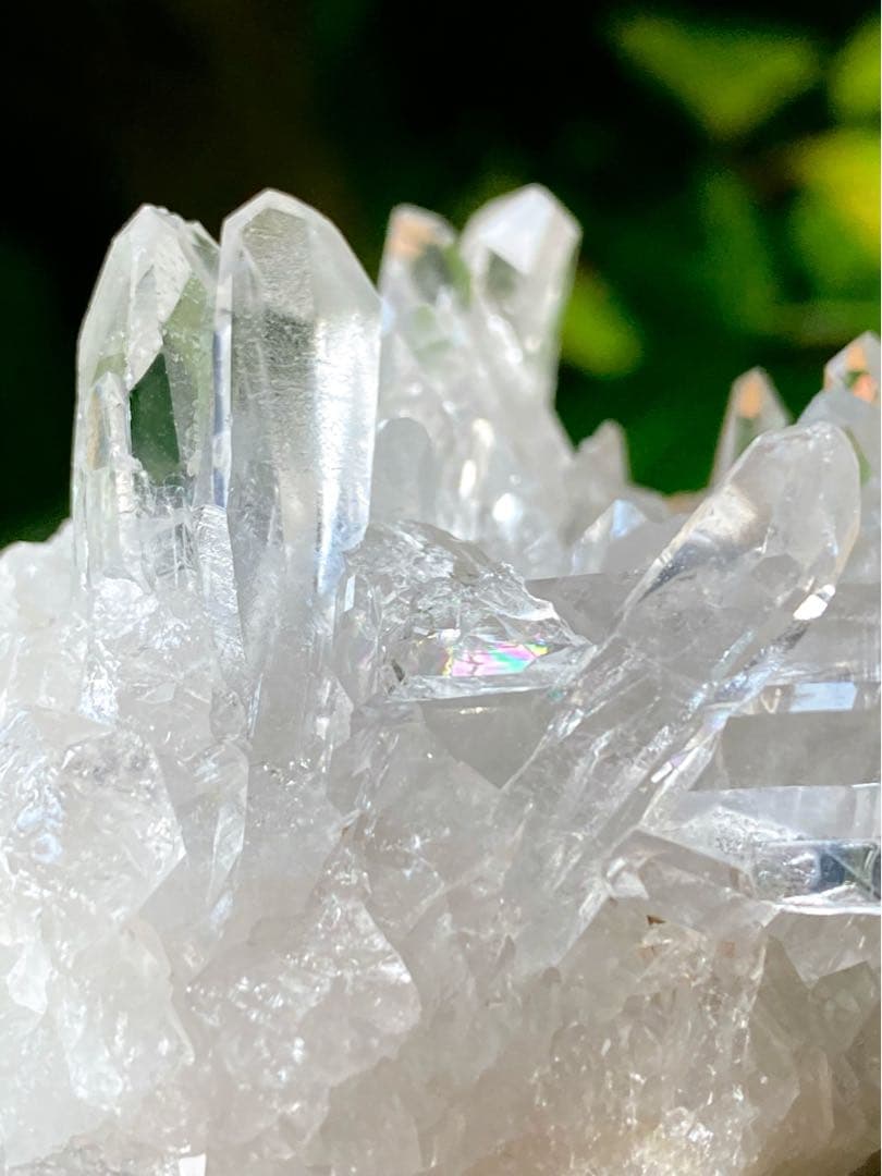 ゼッカデソウザ産　水晶クラスター　天然石　ゼッカクリスタル　タイムリンク