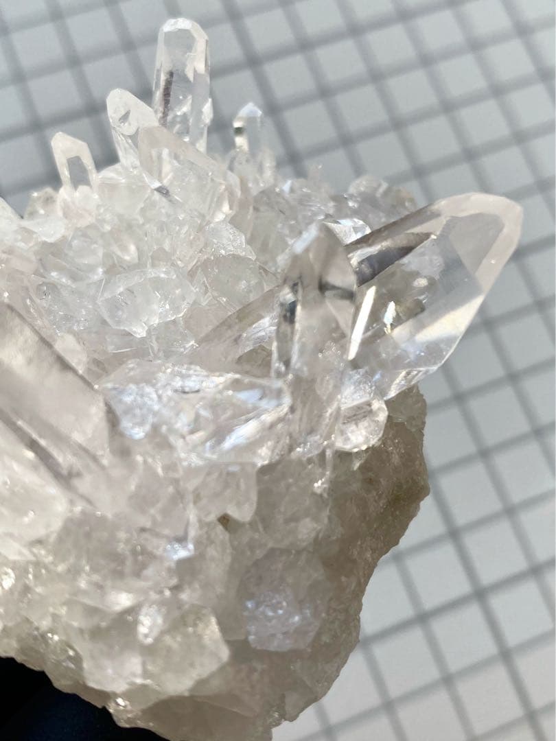 ゼッカデソウザ産　水晶クラスター　天然石　ゼッカクリスタル　タイムリンク