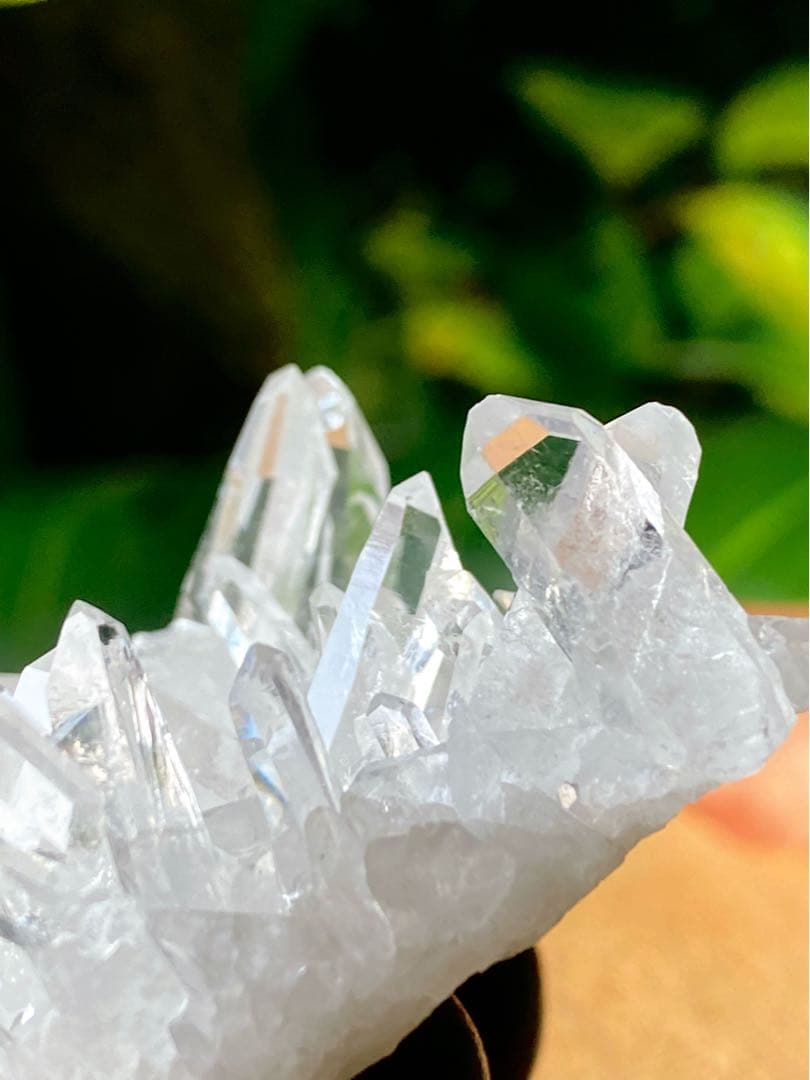 ゼッカデソウザ産　水晶クラスター　天然石　ゼッカクリスタル　タイムリンク