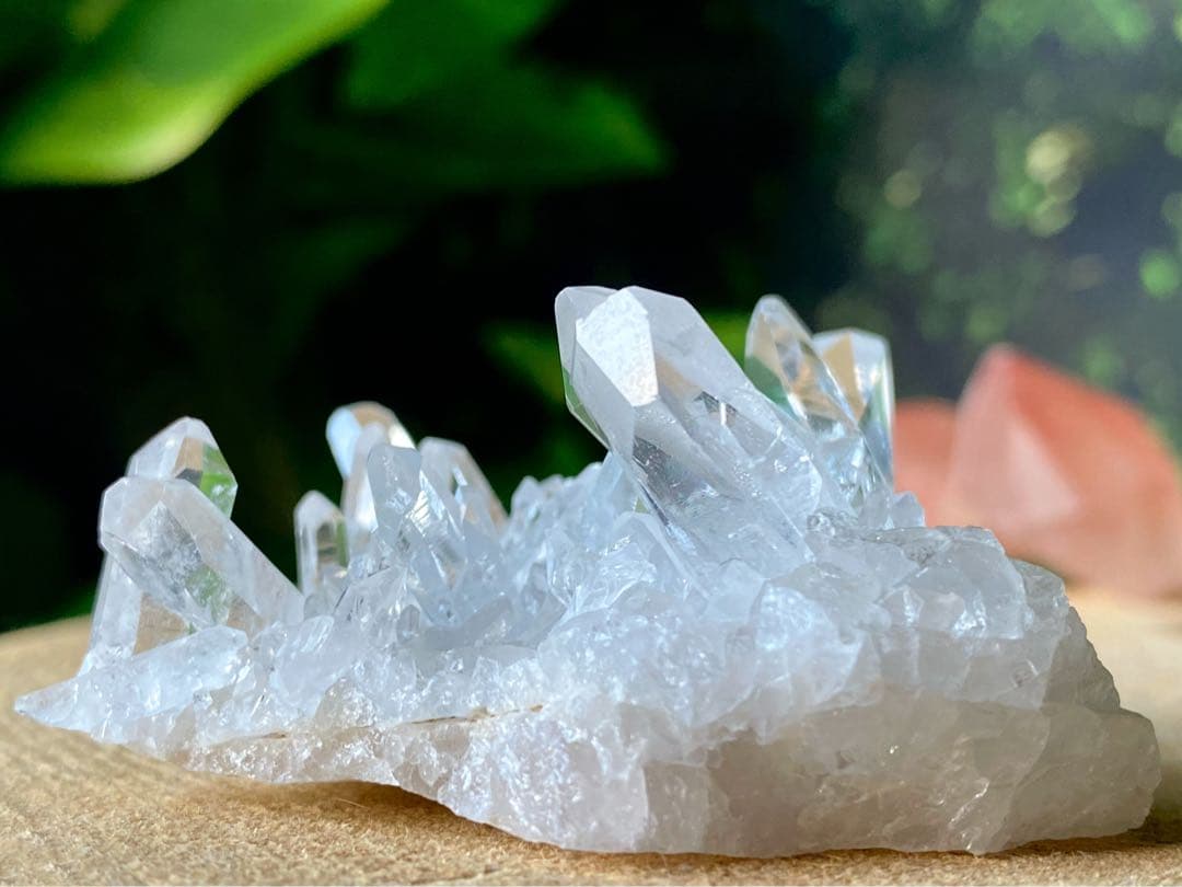 ゼッカデソウザ産　水晶クラスター　天然石　ゼッカクリスタル　タイムリンク
