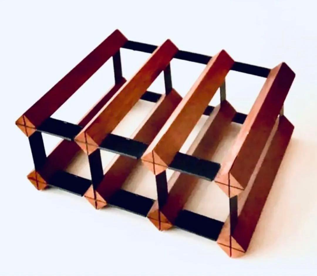 ワイン付きます★オブジェにも素敵〜な【ワインラック】横置き、縦置きが可能★美品〜