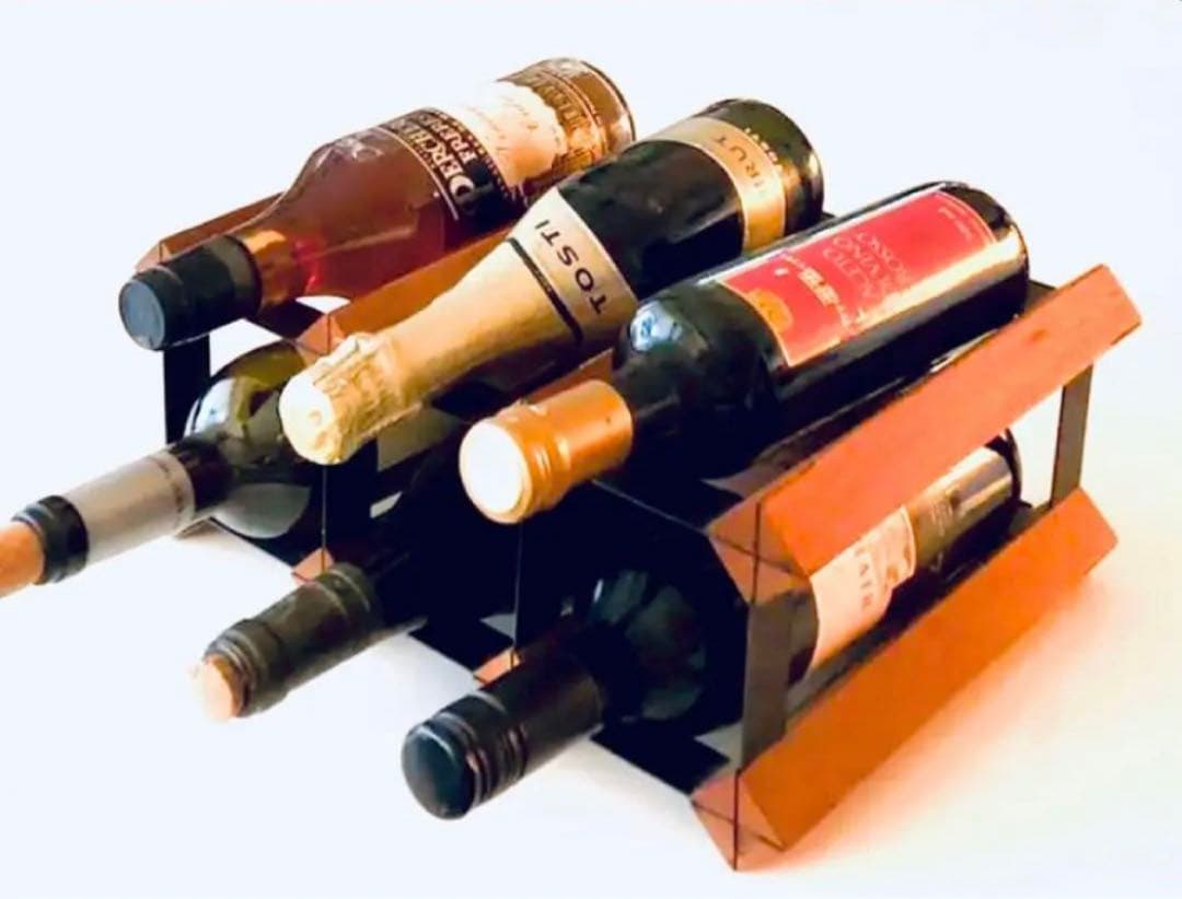 ワイン付きます★オブジェにも素敵〜な【ワインラック】横置き、縦置きが可能★美品〜
