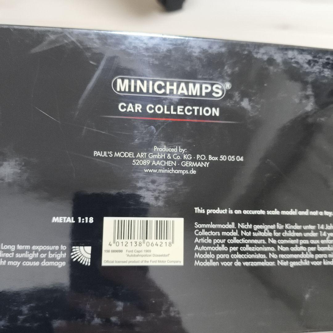 MINICHAMPS Ford Capri 1969 パトカー仕様　未使用保管品