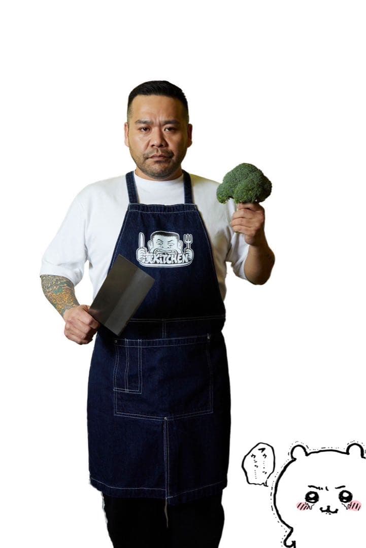 漢Kitchen エプロン☆デニム☆