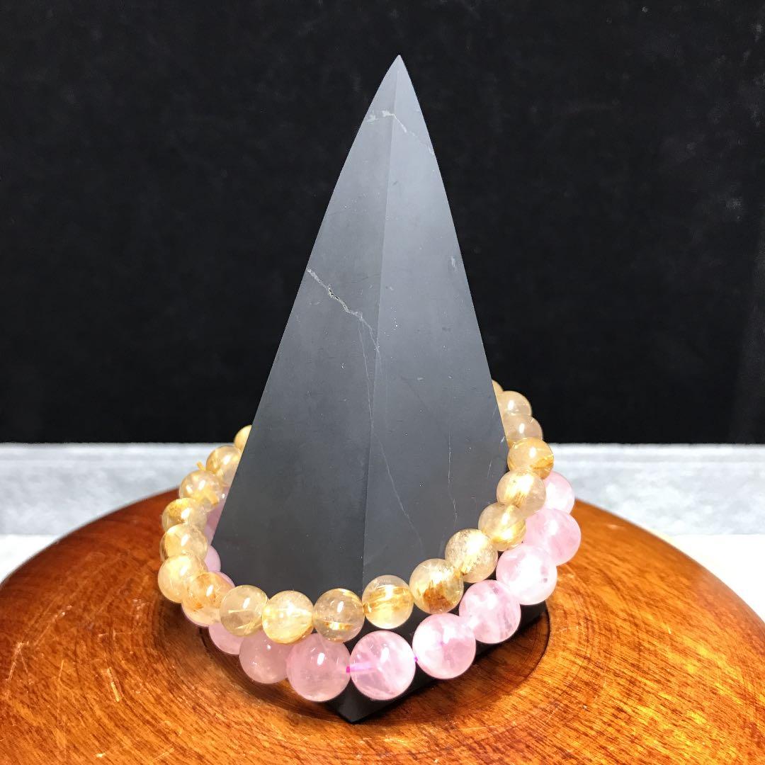 A★特選一品★希少レア☆奇跡の石【健康美容の石☆シュンガイトピラミッド 】❤️