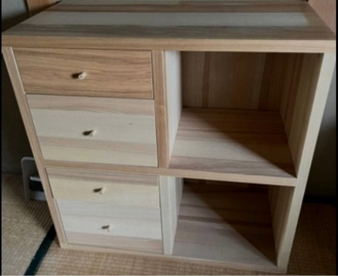 スライド木製棚キャビネットボックス