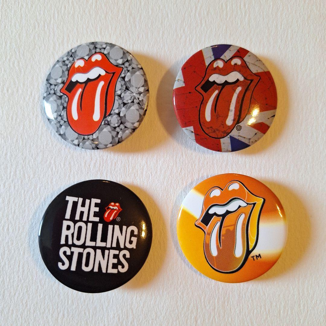 the rolling stones ローリングストーンズ 缶バッジ 4個セット - メルカリ