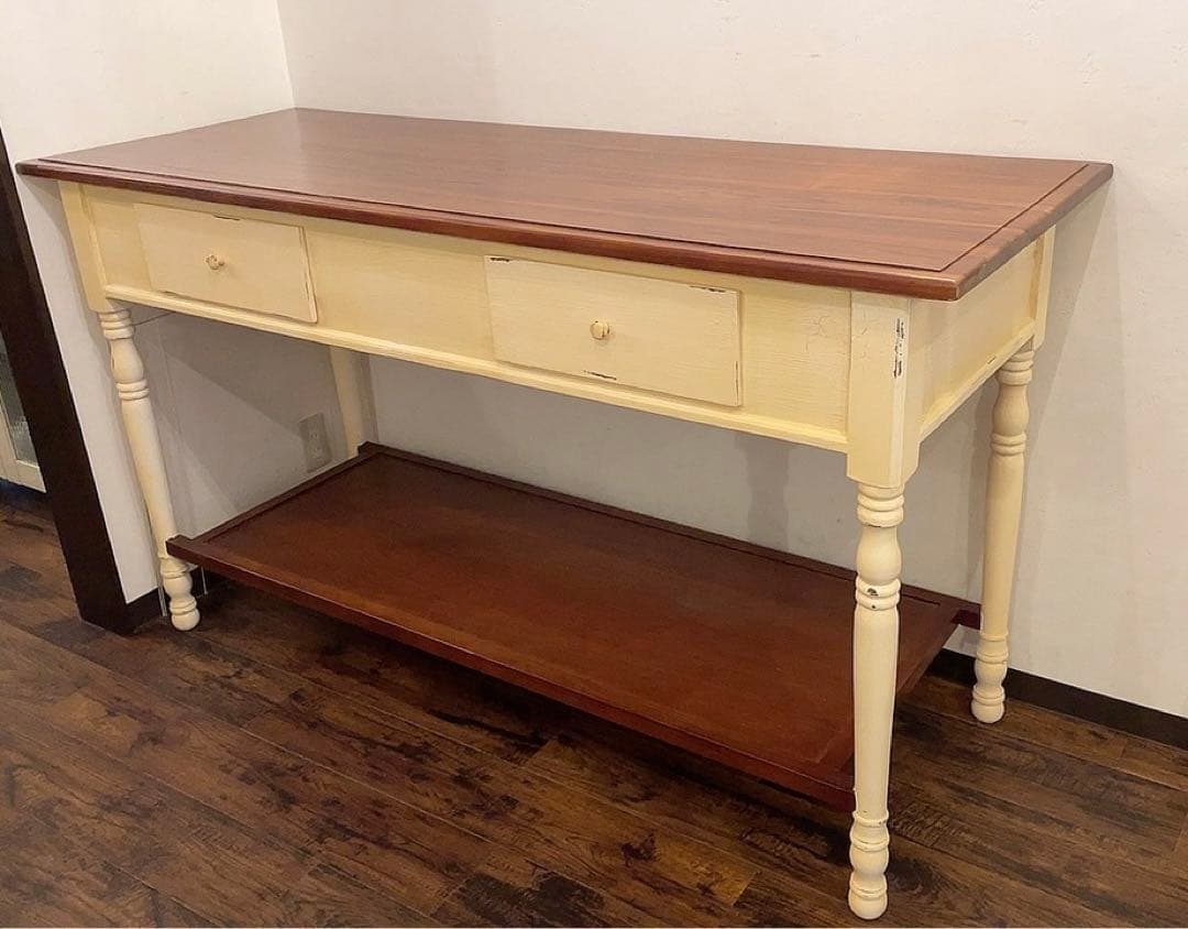 ワークテーブル キッチンテーブル 作業台 店舗什器 アンティーク ヨーロッパ