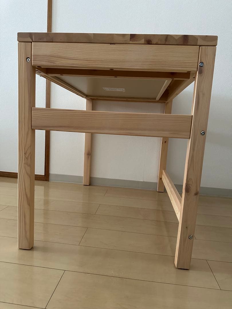 【美品】無印良品　パイン材デスク① 学習机　天然木