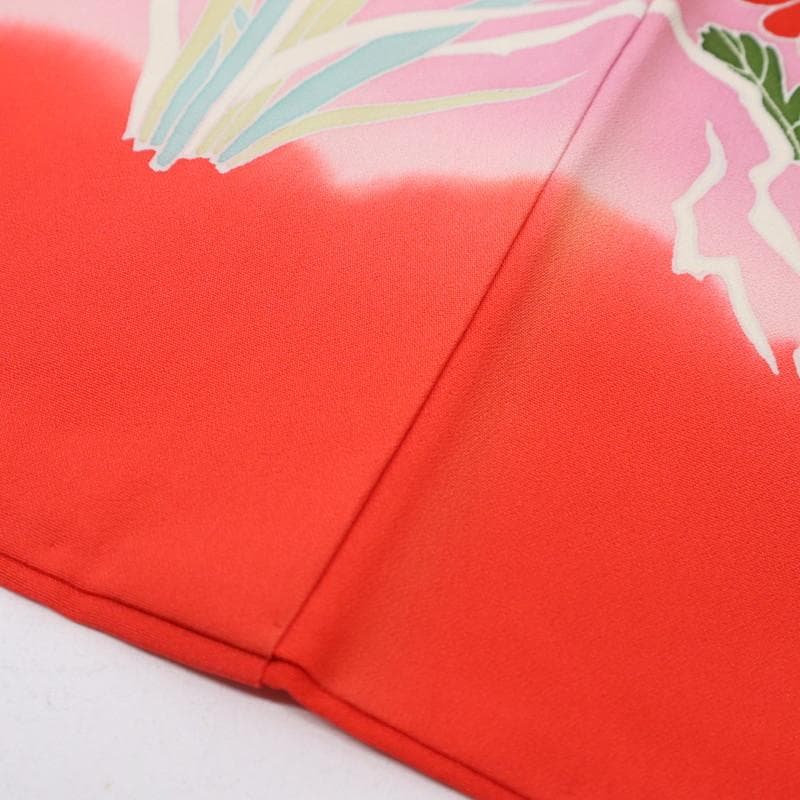 七五三＊女の子 御所解き模様 ピンク 正絹 祝着に＊子供着物 8RM1