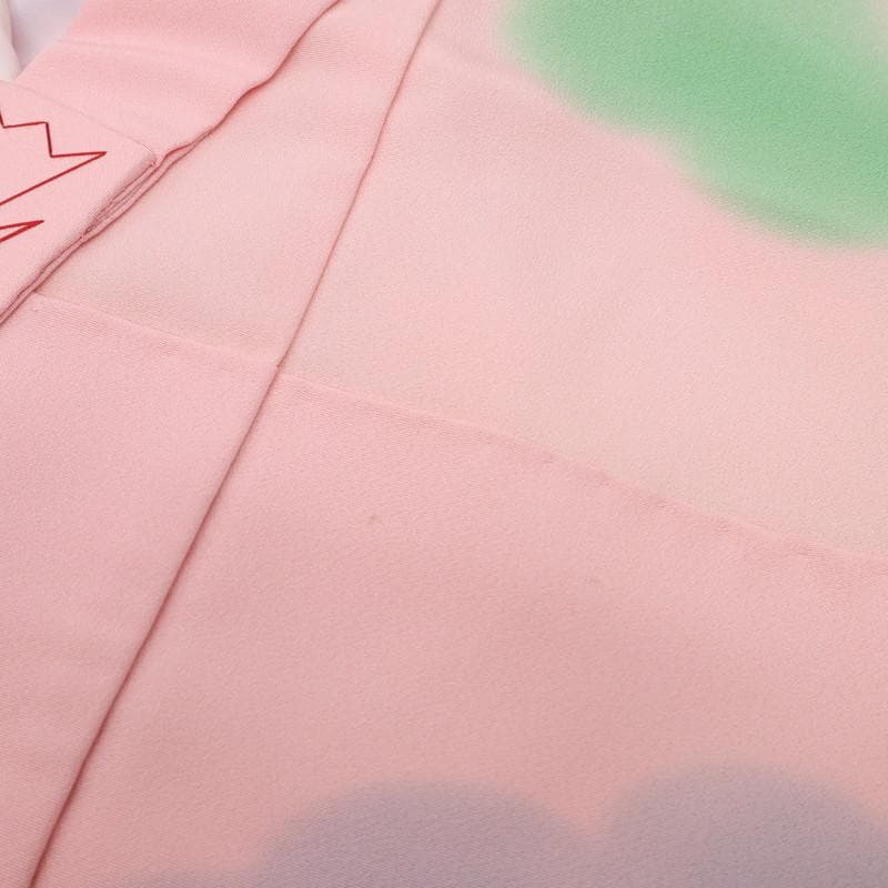 七五三＊女の子 御所解き模様 ピンク 正絹 祝着に＊子供着物 8RM1