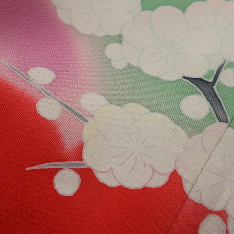 七五三＊女の子 御所解き模様 ピンク 正絹 祝着に＊子供着物 8RM1