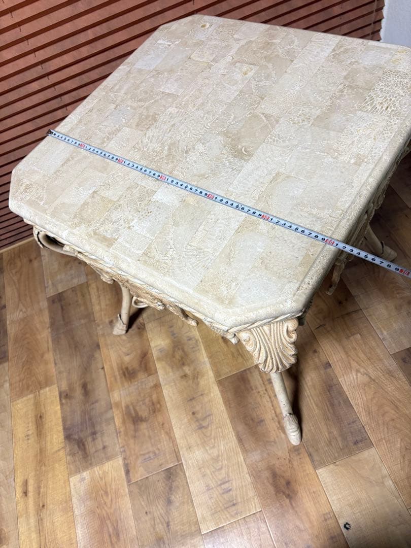 大理石　アイアン　マーブルテーブル　コーヒーテーブル　センターテーブル　イタリ