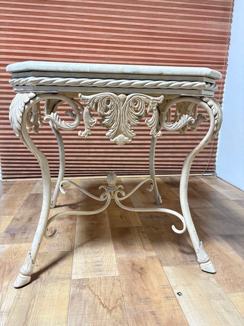 大理石　アイアン　マーブルテーブル　コーヒーテーブル　センターテーブル　イタリ