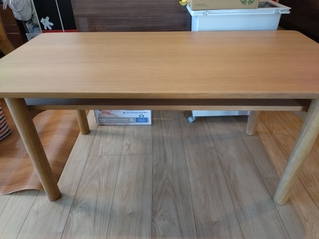 美品★無印 木製ミドルテーブル・オーク材幅110×55×高さ50