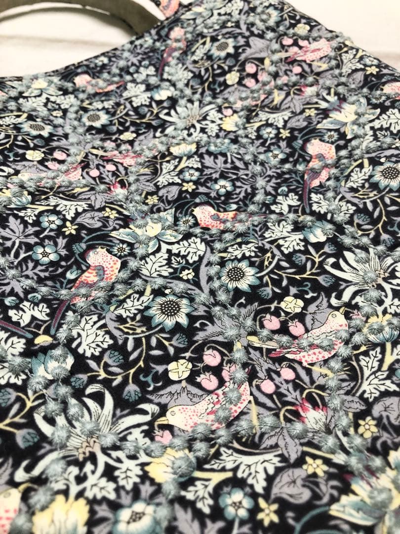 【受注製作】ミナペルホネン ストロベリーシーフ タンバリン トーストバッグ